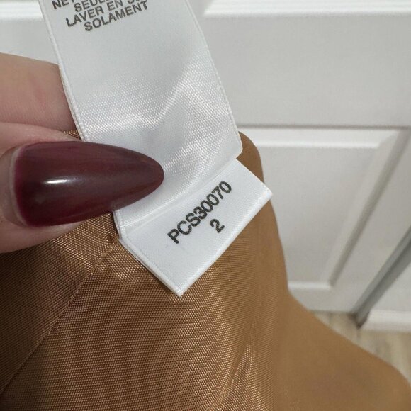 BCBG MAXAZRIA Tulle Satin Skirt Tutu Brown Size 2 Maxi Formal Y2K Elegant - Picture 7 of 10